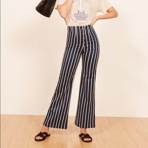 Reformation Bowie Striped Pant (new with tags)